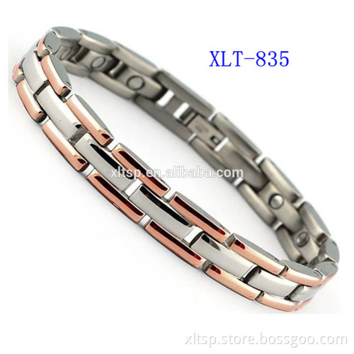 Good health bio magnetic bracelet gold bracelet for men